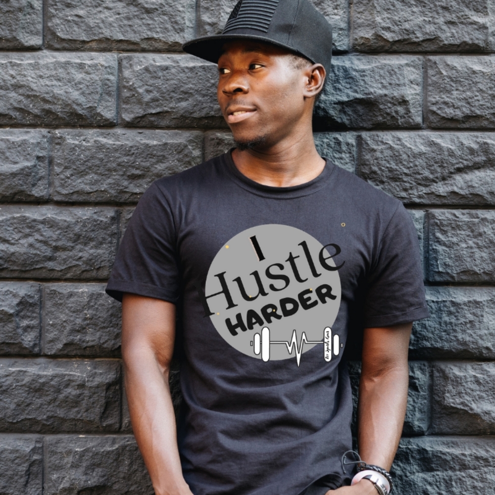 I Hustle Harder Tee